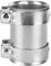 Abrazadera De Tubo De Escape, 3in 76 Mm, Junta De Regazo, Abrazadera De Escape, Conector De Tubo De Escape De Acero Inoxidable, Unión De Abrazadera Doble, Piezas De Reparación De Tubo Universal