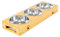 Edipets, Comedero Perro Gato, Bebedero Perro Gatos, Madera, Plato Simple, Doble, Triple Extraíble de Cerámica o Acero Inoxidable, Base de Bambú Antideslizante (Acero Inoxidable, Triple)
