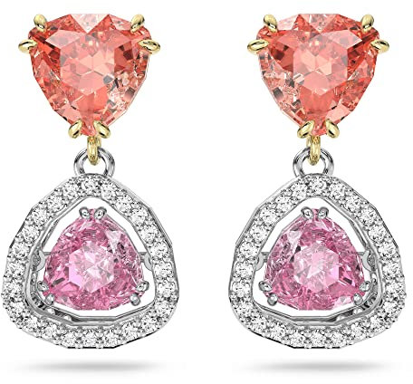 Swarovski Millenia Ohrstecker, Pinke, Mehrfarbige Ohrringe mit Strahlendem Swarovski Kristall