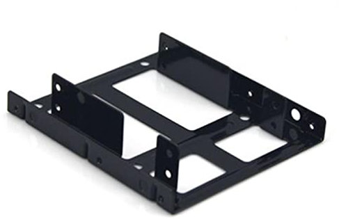 Soporte de disco duro de doble capa engrosado 2 5 a 3 5 Marco para disco duro portátil Unidad de estado sólido Soporte SSD con tornillos Soporte de disco duro externo Carcasa Caddy Rack 2.5 a 3.5 SSD