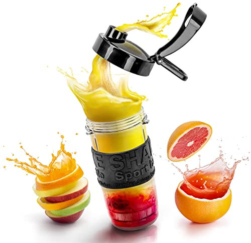 Duronic BB4 Borraccia 400 ml | Bottiglia per frullatore senza BPA | Compatibile con mixer Duronic BL510 e BL520 | Ideale per smoothie, campeggio, palestra, escursioni