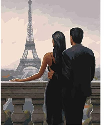 YSCOLOR Pintura Personalizada Por Números Lienzo Pareja Casual Pintura Por Números Kit De Pigmento Acrílico Para Adultos Niños Principiantes 40x50cm