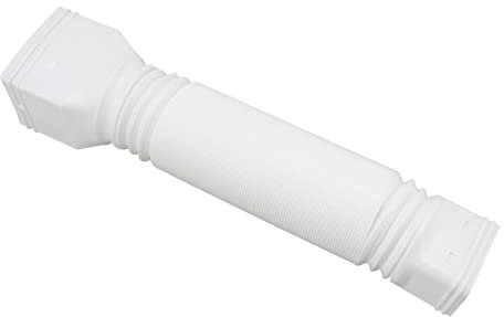 fansheng Downspout Extension, Telescopic Good Elasticity PE Rain Drain Downspout Extender, 20inch to 59inch Rain Gutter Drainage Pipe Down Spout Drain Downspout Diverter, Flexible (White)