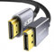 UANTIN Cavo da DisplayPort a HDMI 4K, 1,8 m, 1080p a 120 Hz, 1440P/2K a 60 Hz, unidirezionale, DP a HDMI maschio, cavo intrecciato da DisplayPort a HDMI per desktop, Dell, Lenovo, ThinkPad, HP, AMD,