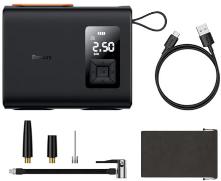 Baseus Car Tool Mega EnergyPump Series Dual Cylinder Wireless Inflator Black (CRNL060001)