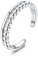 Krfy 925 Silber Zehenringe für Damen Verstellbare Wickel Offener Manschettenring Türkisfarbene Keltische Knoten Vintage Band Zehenring für Männer Damen Mädchen