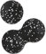 Selbstmassageball, Blackball, Duo Ball Klein Self, Erdnuss Massageball Faszienball-Set, Lacrosse-Ball Muskelrolle für Wirbelsäule, Akupressur Plantarfasziitis Reflexzonenmassage (White)
