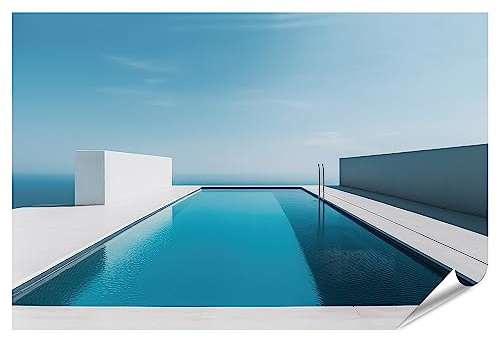 islandburner XXL Bild Poster Minimalistisches Schwimmbad s Ai Design Premium Bilder Fotodruck JCDU-PGR