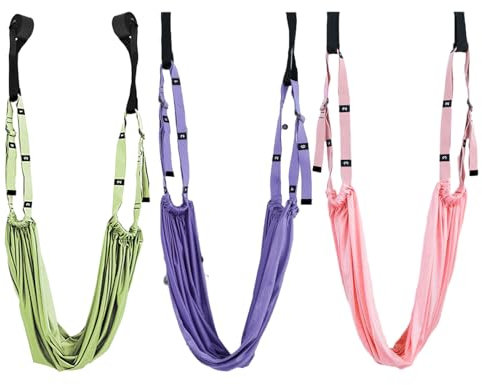 EWFAS Yoga-Schaukel | Aerial Yoga Hängematte | Yogagurte zum Dehnen | Yoga-Inversionsschaukel | Flexibilitätstrainer Backbend Assist Stretch Out Strap für Reha-Pilates-Ballett-Spagat