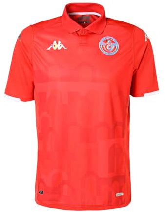 Kappa - Maillot Replica Home Tunisie 23/24 pour Homme - Rouge - Taille L