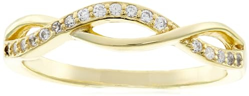 Beneto Ring Gold plattiert Silber mit AGG192 Crystals - Schaltung: 52 mm sBE0404-52 Marke, Estándar, Nicht-Edelmetall, Kein Edelstein