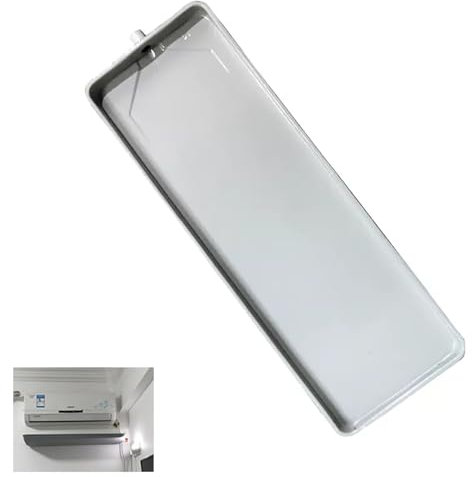 SBCWH Tropfwanne für Klimaanlagen, Verzinktes Metallwannen Wassersammelpad, Kondensatablaufwanne mit 2 m Abflussrohr, Wasserwannen Ablaufset für Fenster Klimaanlage Außeneinheit (Size : 111 * 240MM)