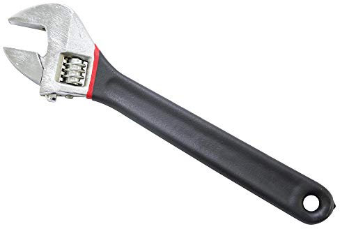 SuperGift.com 12 Adjustable Wrench with Soft Grip Handle, Extra Wide Adjustable Spanner, Precise Jaw Design Grips Tight, Plumbing Wrench, Hand Tools (12Inch Wrench Adjustable with Rubber Handles)