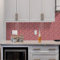 Peel and Stick Backsplash Tile Stickers Blush Pink Purple Stick on Tiles PVC Self Adhesive Wall Tiles Heat Resistant Peel and Stick Floor Tiles Kitchen Tile Stickers Bathroom Self Adhesive Tiles f