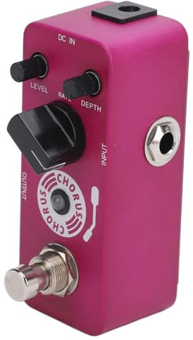 E-Gitarren-Pedal, Analoges Chorus-Pedal, Flexible Knopfeinstellung, True Bypass, Warmes, Klares Analoges Chorus-Effektpedal für E-Gitarren-Bass