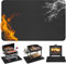 Feuerfeste Unterlage 180 x 100 cm, Groß Faltbare Grillmatte für Gasgrill Bodenschutz, Silikon-Glasfaser Fallschutzmatten Outdoor, Feuerschutzmatte für BBQ Grills, Kamin, Boden, Rasen und Camping