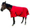 Polarfleece-Pferdedecke, weicher Kühler, multifunktionales Pferdedecke, Rot, Größe 135 cm