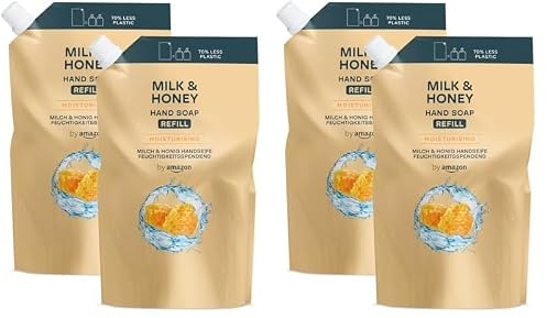 by Amazon Milk & Honey Handseife Nachfüllpack, 2 x 1000 ml (Packung mit 2)