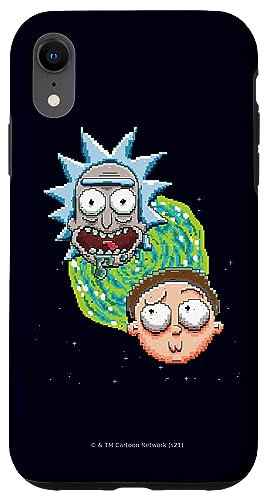 Rick and Morty Pixelated Portal Case for iPhone XR