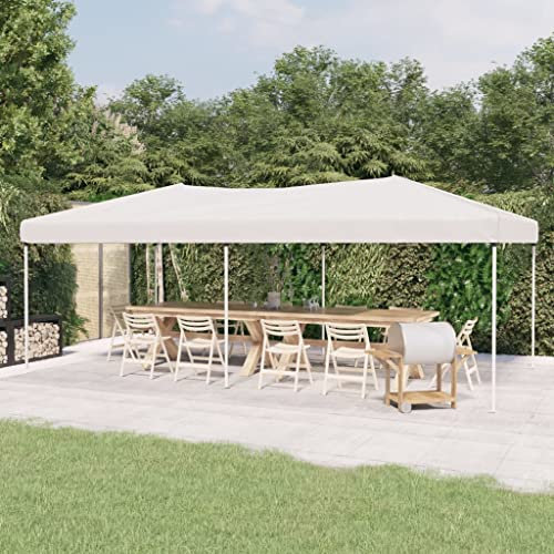 ShGaxin Partyzelt Faltbar, Pavillon, Party Zelt, Bierzelt, Faltpavillon, Gartenzelt, Lackierzelt, Zelt Garage, Zeltgarage, Weiß 3x6 m