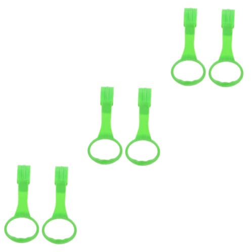 Toyvian 3 Paare -Stehassistent Klimmzugringe für den Laufstall, Pull-up-Ringe Ringe zum Aufhängen von Babybetten Aufhängeringe für Babybetten Babylauf-Übungsringe pp Green