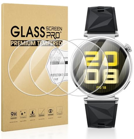 Diruite 4 Piezas Protector Pantalla para HUAWEI Watch GT 5 41 mm Cristal Templado,HD Protector Reloj para HUAWEI Watch GT 5 41 mm