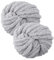 Dicke Wolle Garn 500g (2x250g) 54 m Chunky Wolle Soft Chenille Chunky Yarn Armstricken Wolle, Blanket Yarn zum Weben Decken Schals Mützen Haustier Grau