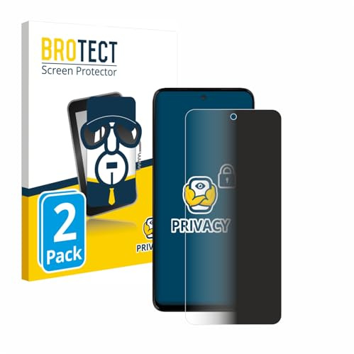 BROTECT 2 Stück Anti-Spy Blickschutzfolie für Motorola Moto G15 Power Privacy Screen Protector [Displayschutz-Folie, Sichtschutz, Blaulichtfilter]