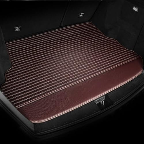 HONEHOY Coche Cuero Alfombrillas Maletero, para BMW X1 2009-2015 E84 Tronco Bandeja Protectora, Maletero Antideslizante Alfombra,E