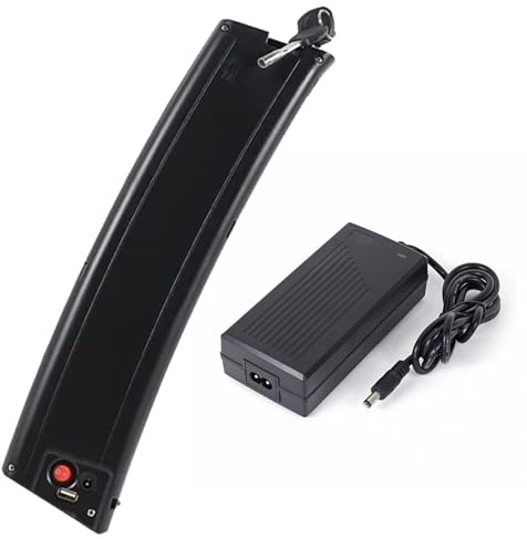 JHKJ 36-Volt-Lithium-Akku, 36 V, 7,8 Ah, 9,6 Ah, 10,5 Ah, 9 Ah, Lithium-Ionen-Akku, 36 V Unterrohr-Akku, 36 V Li-Ionen-Akku mit Ladegerät und USB-Anschluss für Motoren bis 400 W,36v7.8ah