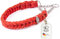 CopcoPet Fettleder Halsband 50–55cm x 25mm Rot – Geflochten mit Zugstopp-Kette – Robust & weich – Verchromte Kette – Lederhalsband für große Hunde, Training & Alltag