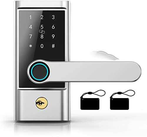 Serrure De Porte Intelligente, Application D'empreintes Digitales Biologiques, Télécommande, Poignée De Clé, Serrure D'entrée Sans Clé