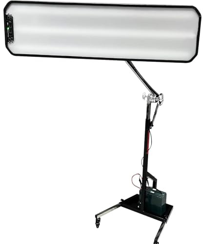Robustes PDR-Licht, LED-Lampe, Reflektortafel, Dellenreparaturwerkzeug, LED-Lichtreflexionstafel mit verstellbarer Halterung zur Überprüfung der Dellenreparatur an der Karosserie, Batterie nicht