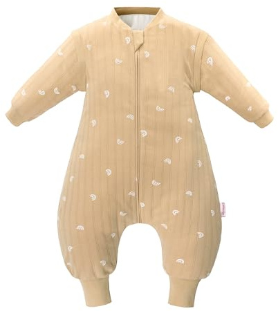 Baby Schlafsack, Schlafsack mit Füßen 2.5 TOG Babyschlafsack Kinder Bio Baumwolle Schlafsäcke extra Soft Schlafanzug für Jungen und Mädchen