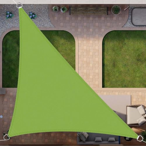 Wasserdichtes Dreieck-Sonnensegel, 4 x 4 m, strapazierfähig, UV-blockierend, für Außenbereich, Terrasse, Garten, Pergola-Abdeckung, wasserabweisende Markisenlösung