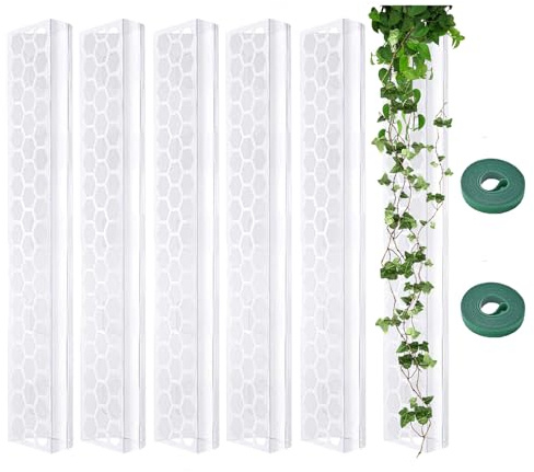 Générique Poteau de Mousse grimpante d'intérieur – Support Monstera empilable de 43,2 cm, Support Transparent pour | Porte- d'arbre à Lierre Vert, Aide à l'escalade de Jardin intérieur, Soins des