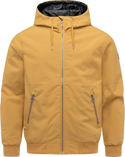 Ragwear Herren wasserdichte leichte Jacke kurze Übergangsjacke atmungsaktiv mit Kapuze Stuartt Summer YOUMODO S-6XL