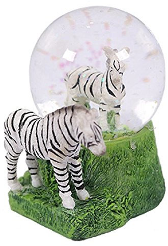 PIA INTERNATIONAL Glitzerkugel Zebra Schneekugel Tier Tiere Schneekugeln Zebras