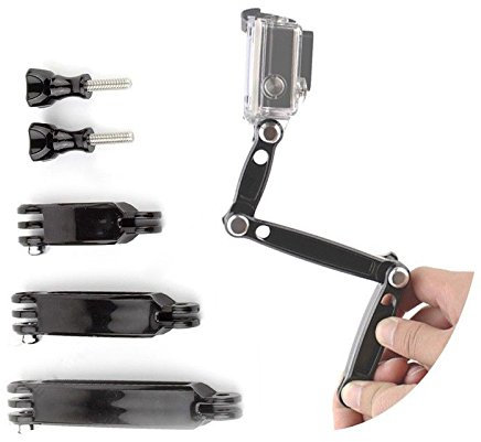 Yoogeer 3 in 1 Extension Pivot Arm – Adjustable Monopod Bracket with Thumb Screw for GoPro Hero 5 4 Session 3+ 3