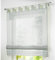SIMPVALE Raffrollo mit Schlaufen Gardinen Voile römischen Liter Fall Schatten Transparent Vorhang für Balkon und Küche (Grau, Breite 100cm/Höhe 155cm)