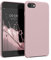 kwmobile Hülle kompatibel mit Apple iPhone SE (2022) / iPhone SE (2020) / iPhone 8 / iPhone 7 Hülle - Silikon Handy Case - Handyhülle weiche Oberfläche - kabelloses Laden - Vintage Pink