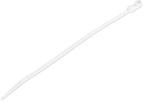 Colliers de Serrage avec Trous de Montage 20cm - Largeur 4mm - Diam. de Faisceau 52mm - Résistance 22 kg - Colliers en Nylon 66 avec Trous de vis - Homologués UL - 100pcs (CBMZTS10N6)