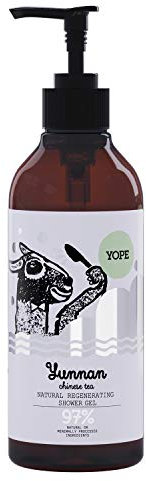 Yope Natural Shower Gel | 98% Natural Ingredients | B,C, K and P Vitamins | Skin Regeneration | Nourishing | Moisturising | For Sensitive Skin Chinese Tea