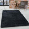 HomebyHome Shaggy Teppich Wohnzimmer 240 x 340 cm - 50 mm Florhöhe Hochflor Wohnzimmerteppich Anthrazit Extra Weich und Flauschig - Langflor Teppiche für Schlafzimmer, Küche, Flur - Carpet, Halı
