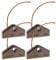 Create idea Lot de 4 balais de charbon en cuivre 5153702 4490382 6597490 5007 30 x 16 x 4 mm compatibles avec sèche-linge Miele