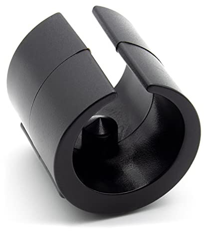 Enkotrade Set of 4 clamp shell gliders for round tubes, made of high-quality plastic, for outer tube diameter 18 - 20 mm, chair gliders for swinging chairs, cantilever chairs