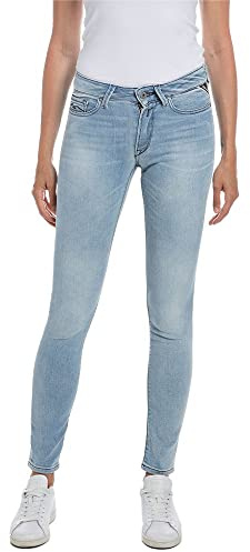 Replay Damen Jeans Luzien Skinny-Fit mit Comfort Stretch