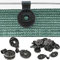 Aqsacokiya Auto-Clips, Spezialclip mit Ösen, Befestigung für Sichtschutz, Blickdicht, für Zaun, Schattiernetz, winddichter Stoff, Haken außen, Klammern, Nähclips (50)
