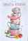 For A Special Friend. Teddy Bear In Tea Cups Birthday Card