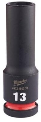 Milwaukee 4932480331 Vaso de Impacto, Largo, 1/2 Conducir, 13mm Tamaño